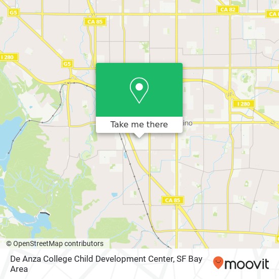 Mapa de De Anza College Child Development Center