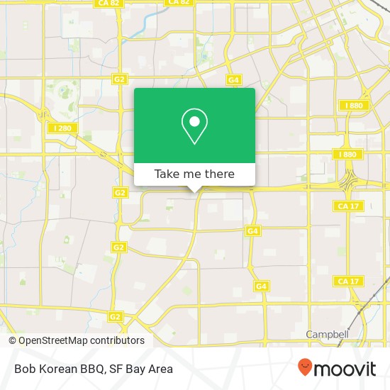 Bob Korean BBQ map