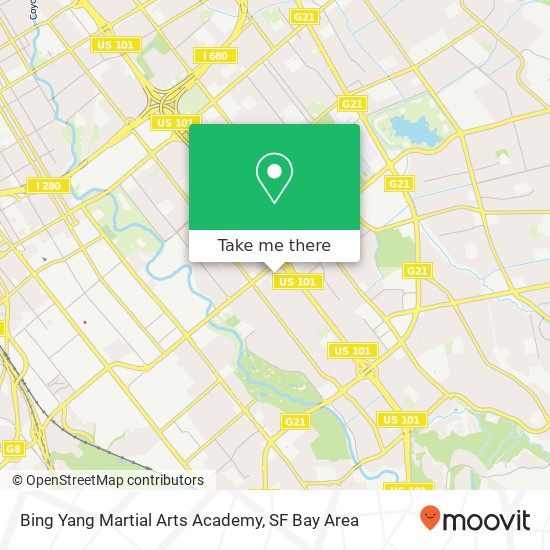 Bing Yang Martial Arts Academy map