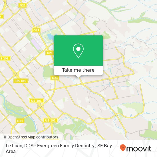 Mapa de Le Luan, DDS - Evergreen Family Dentistry.