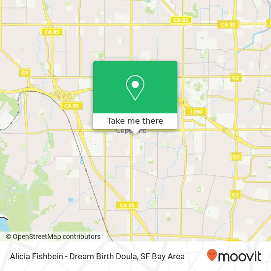 Alicia Fishbein - Dream Birth Doula map