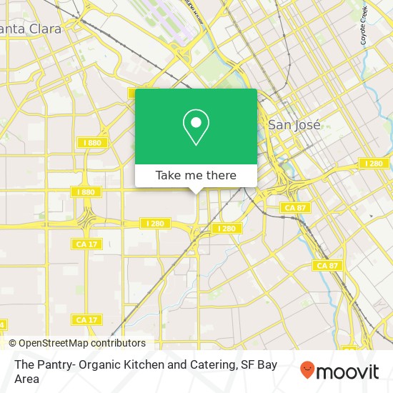 Mapa de The Pantry- Organic Kitchen and Catering