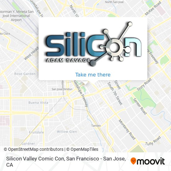 Silicon Valley Comic Con map