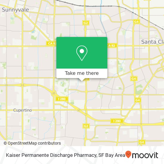 Mapa de Kaiser Permanente Discharge Pharmacy