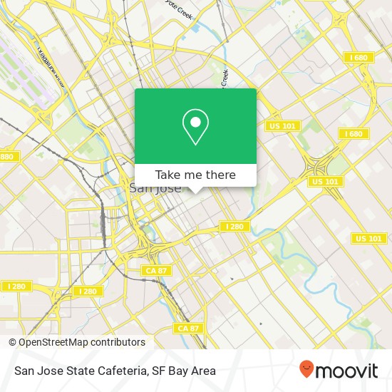 Mapa de San Jose State Cafeteria