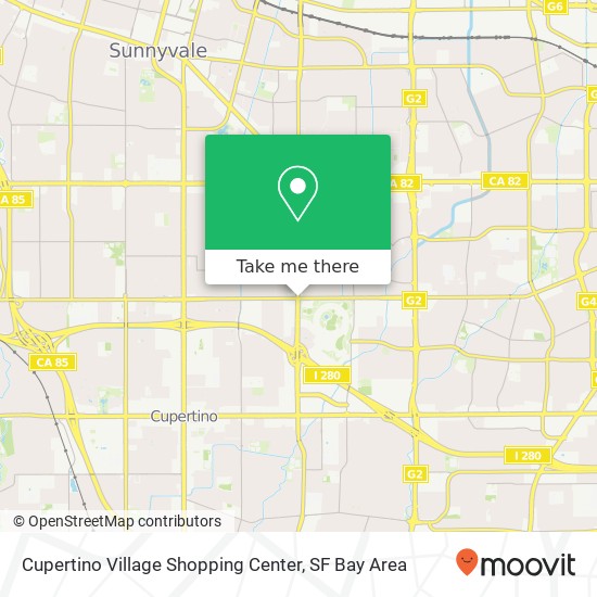 Mapa de Cupertino Village Shopping Center
