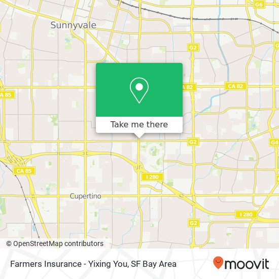Mapa de Farmers Insurance - Yixing You