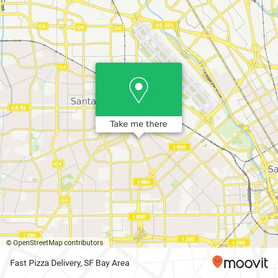 Mapa de Fast Pizza Delivery