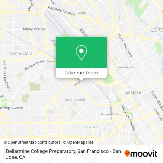 Mapa de Bellarmine College Preparatory