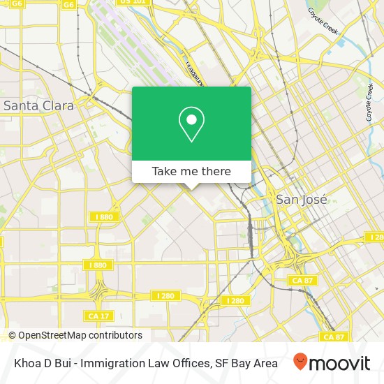 Khoa D Bui - Immigration Law Offices map