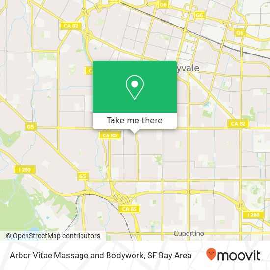 Arbor Vitae Massage and Bodywork map