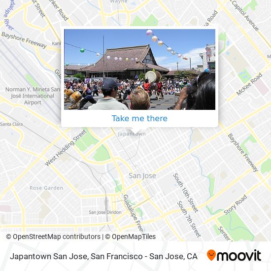 Japantown San Jose map
