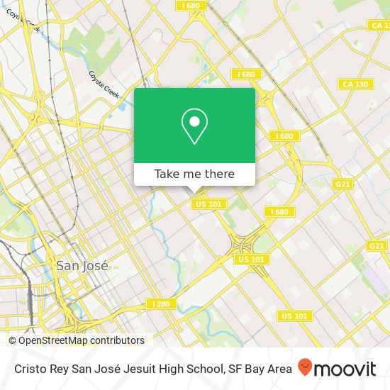 Cristo Rey San José Jesuit High School map