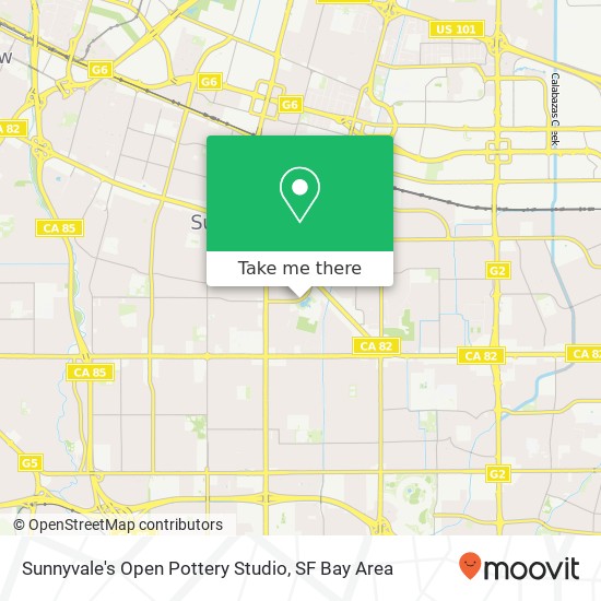 Sunnyvale's Open Pottery Studio map
