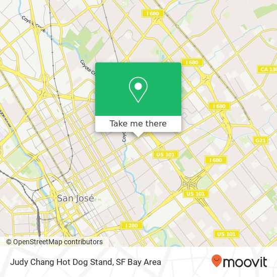 Judy Chang Hot Dog Stand map