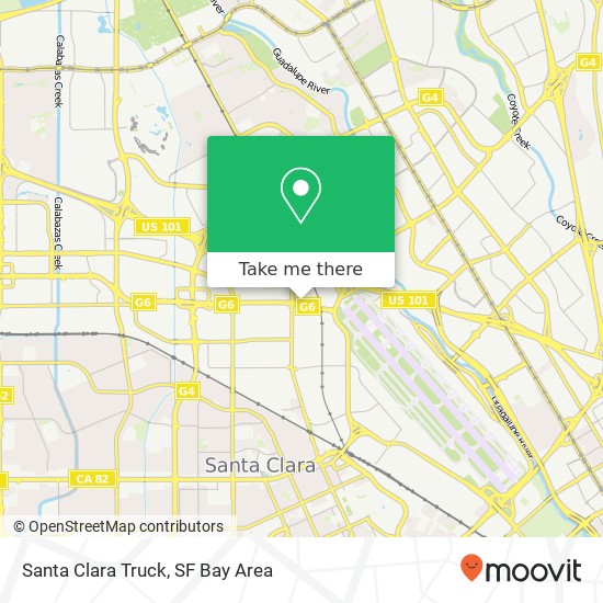 Santa Clara Truck map