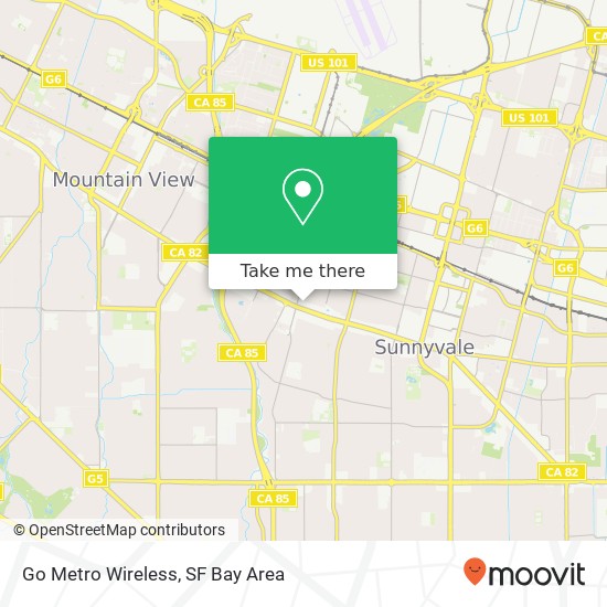 Mapa de Go Metro Wireless