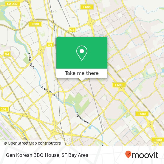 Mapa de Gen Korean BBQ House