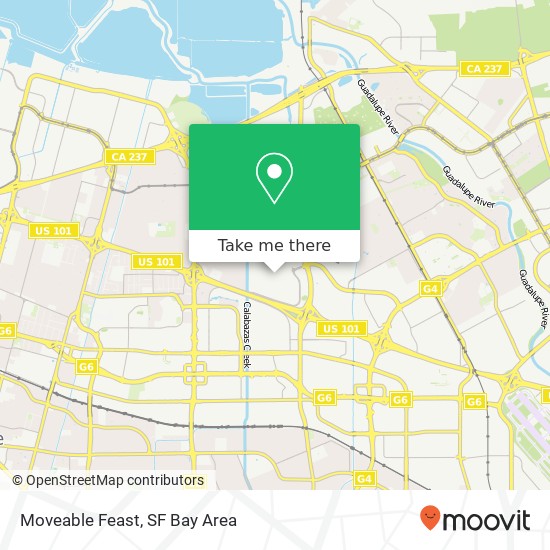 Mapa de Moveable Feast