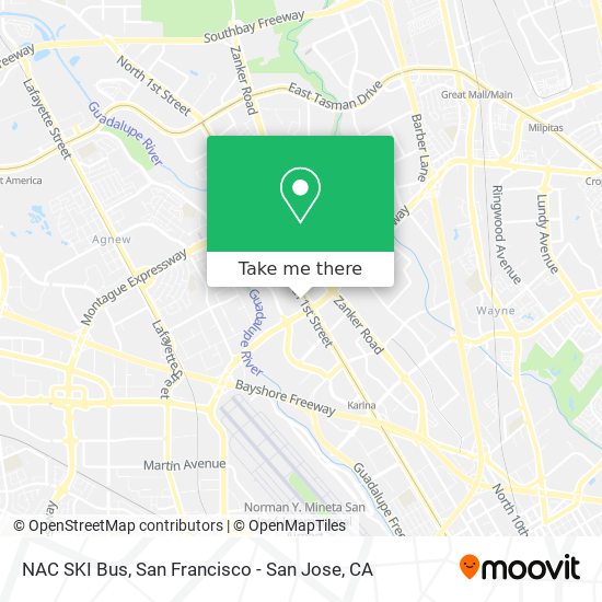 Mapa de NAC SKI Bus