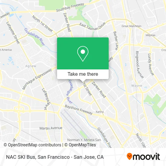 NAC SKI Bus map
