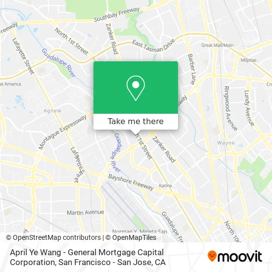 April Ye Wang - General Mortgage Capital Corporation map