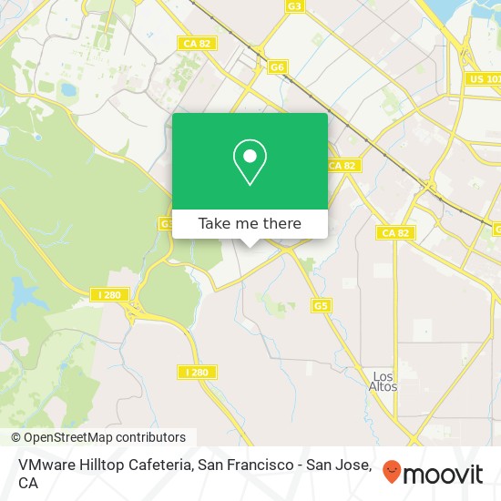Mapa de VMware Hilltop Cafeteria