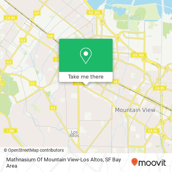 Mapa de Mathnasium Of Mountain View-Los Altos
