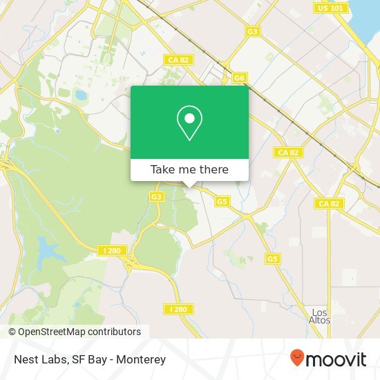 Mapa de Nest Labs