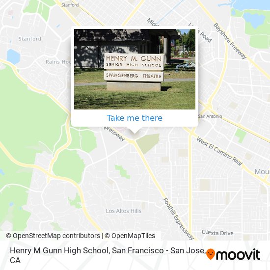 Henry M Gunn High School map