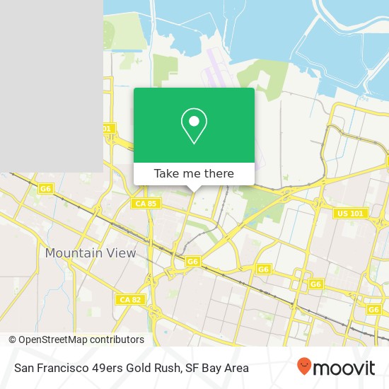 San Francisco 49ers Gold Rush map