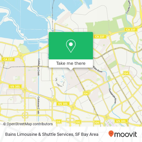 Bains Limousine & Shuttle Services map