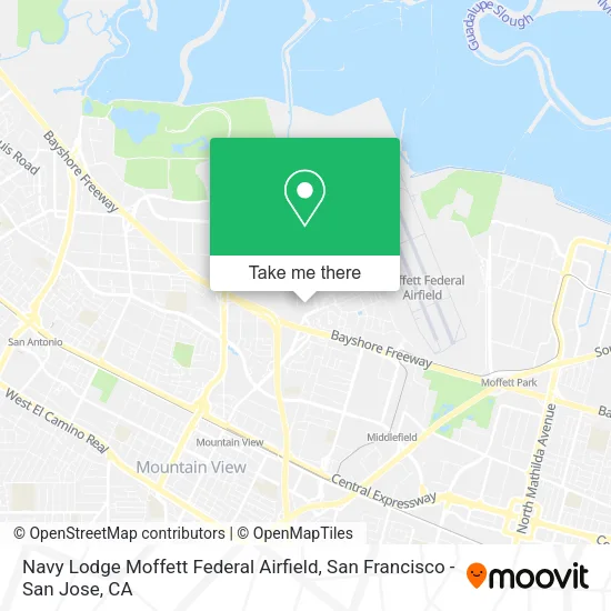 Navy Lodge Moffett Federal Airfield map
