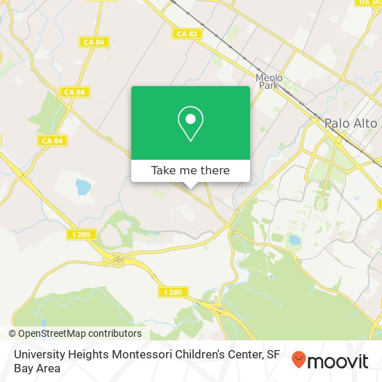 Mapa de University Heights Montessori Children's Center