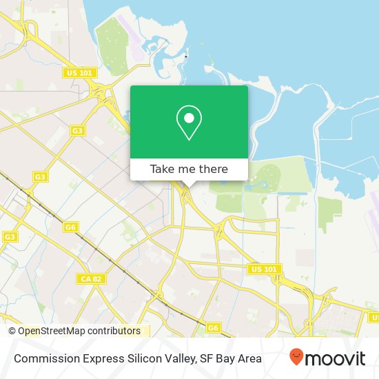 Commission Express Silicon Valley map