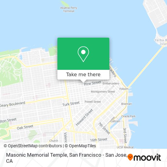 Mapa de Masonic Memorial Temple