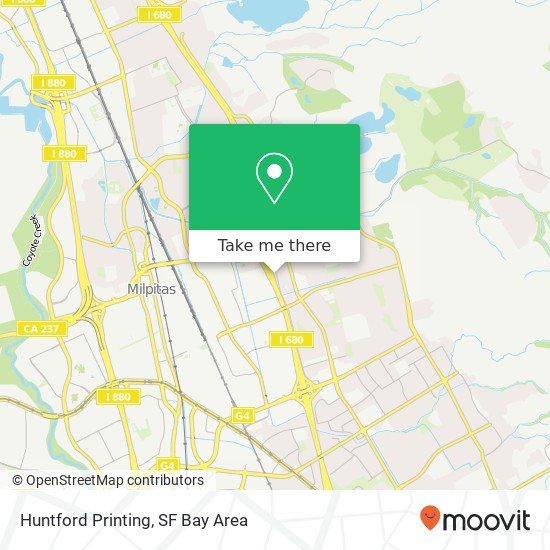 Huntford Printing map