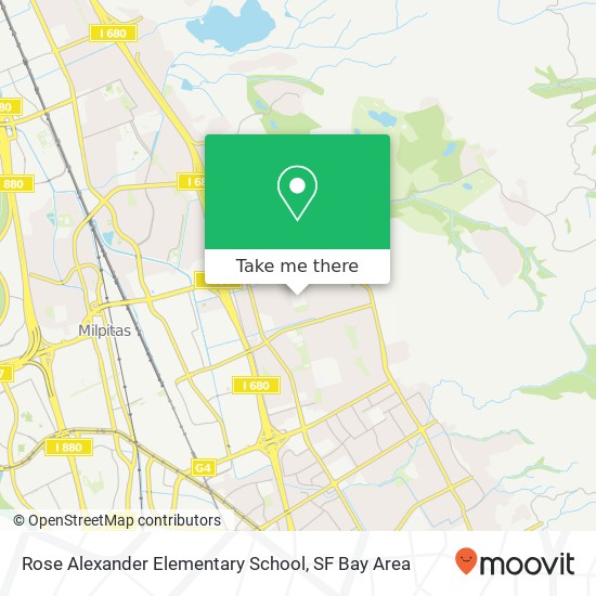 Rose Alexander Elementary School map