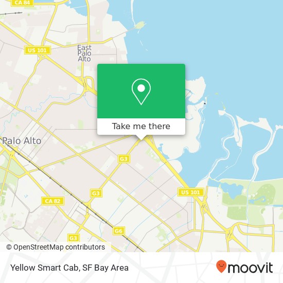 Yellow Smart Cab map