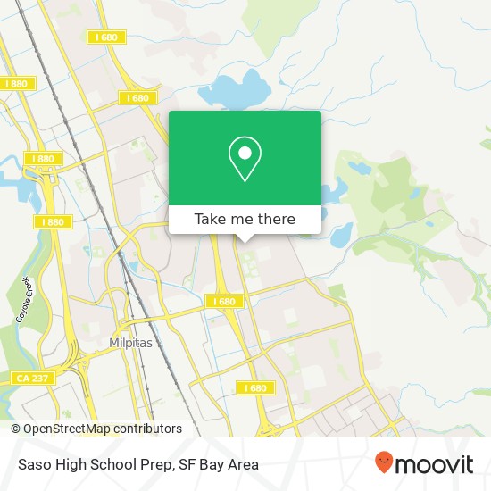 Saso High School Prep map