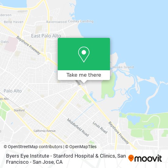Byers Eye Institute - Stanford Hospital & Clinics map