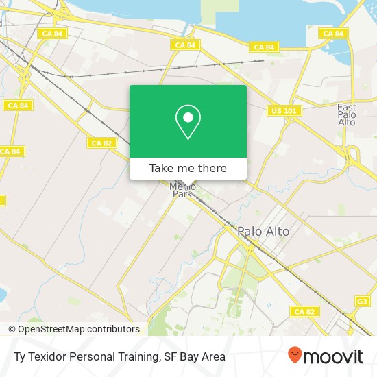 Ty Texidor Personal Training map