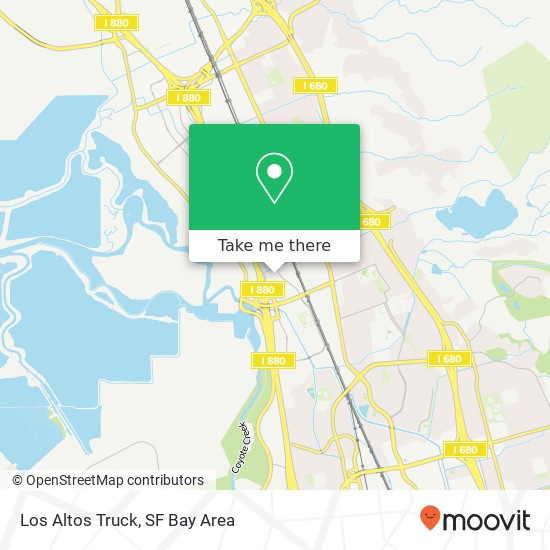 Los Altos Truck map