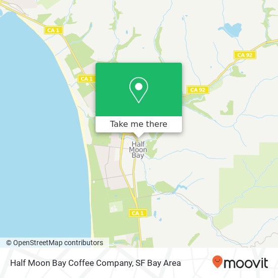 Mapa de Half Moon Bay Coffee Company