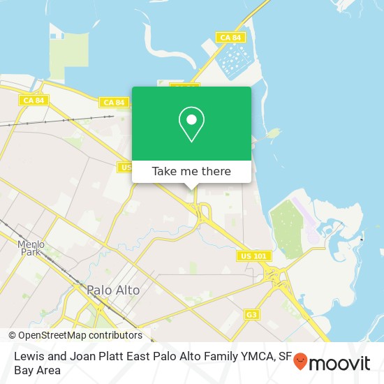 Lewis and Joan Platt East Palo Alto Family YMCA map