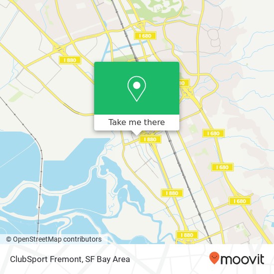 ClubSport Fremont map