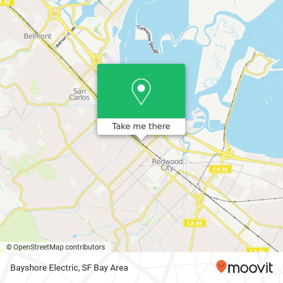 Bayshore Electric map