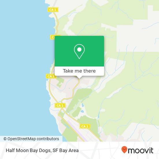 Half Moon Bay Dogs map