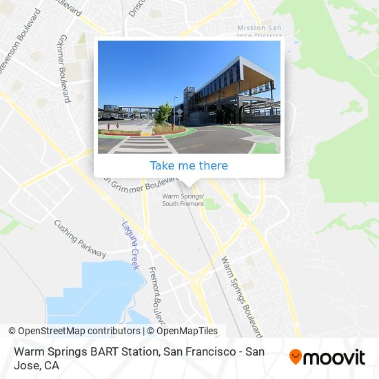 How to get to Warm Springs BART Station in Fremont by Bus, BART or Light  Rail?