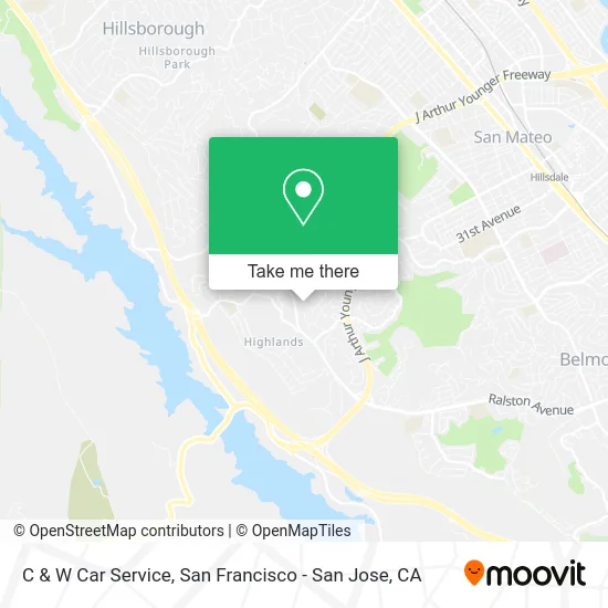 C & W Car Service map